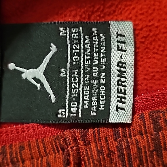 Red Nike Air Jordan Therma-Fit Zip up Hoodie Sweatshirt - Picture 2 of 2